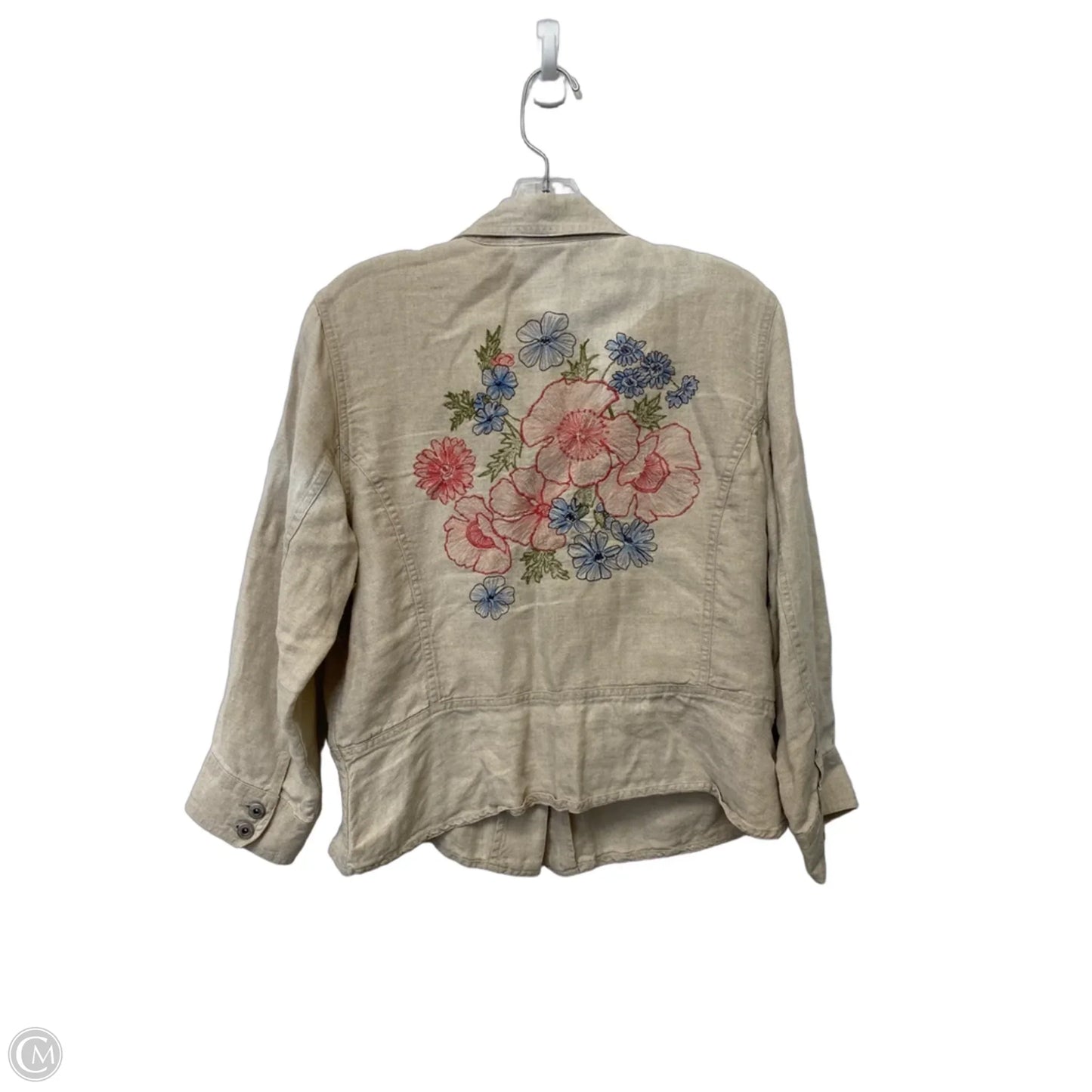 Jacket Other By Liz Claiborne In Tan, Size: L