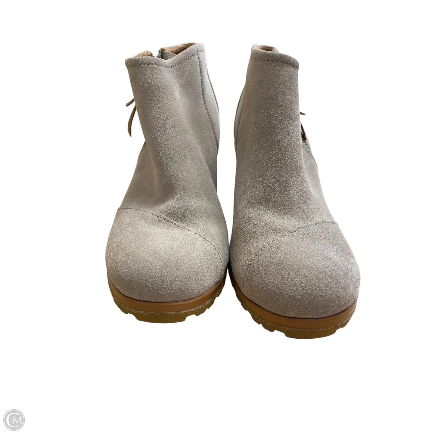 Boots Ankle Heels By Toms In Grey, Size: 8