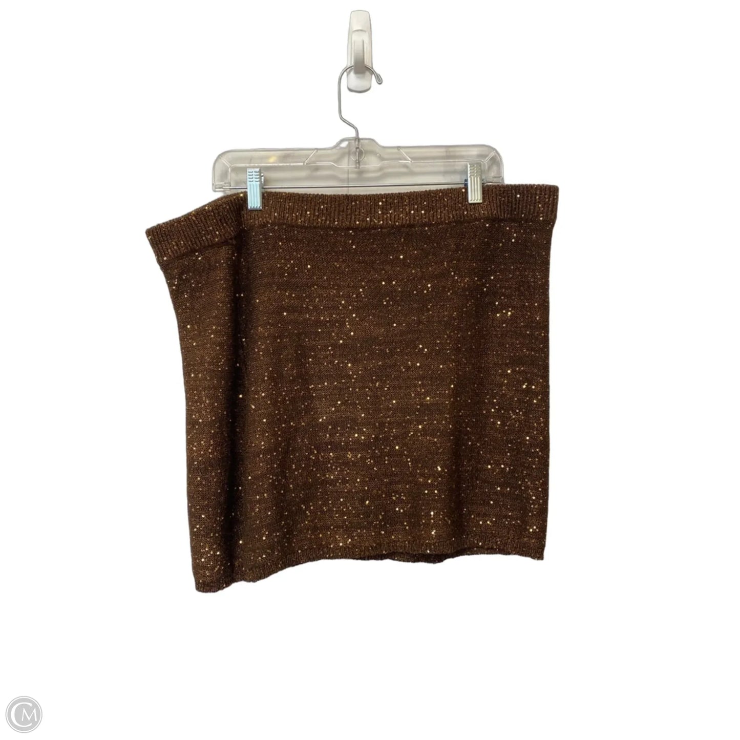 Skirt Mini & Short By Wild Fable In Brown, Size: 2x