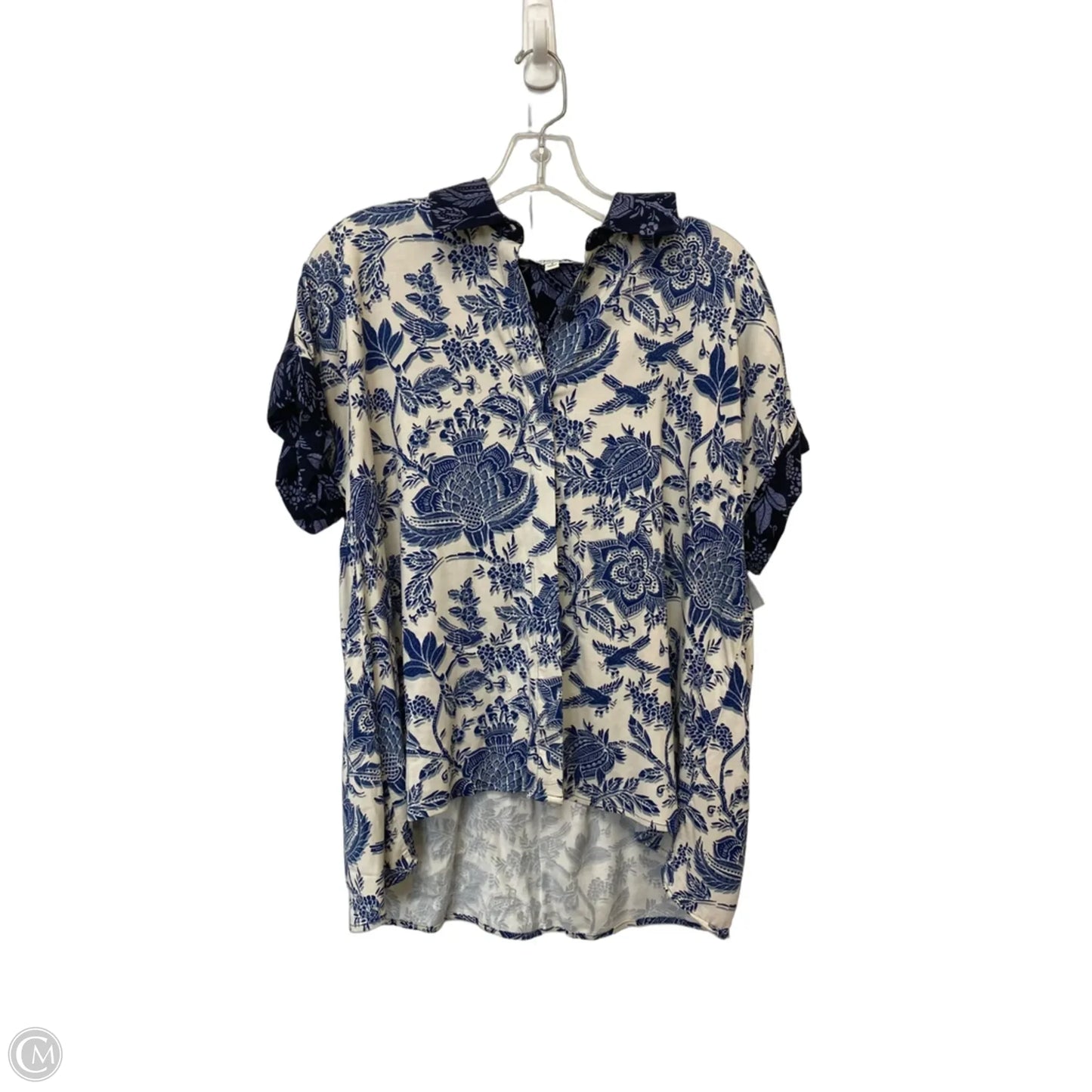 Top Short Sleeve By Liverpool In Blue, Size: S