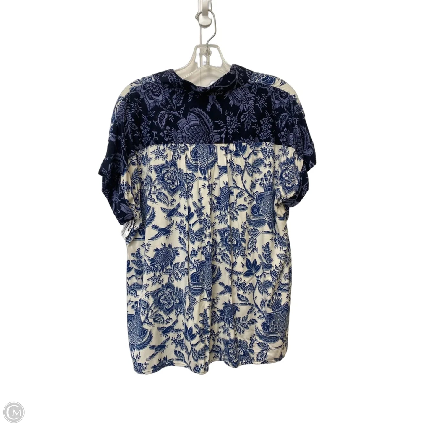 Top Short Sleeve By Liverpool In Blue, Size: S