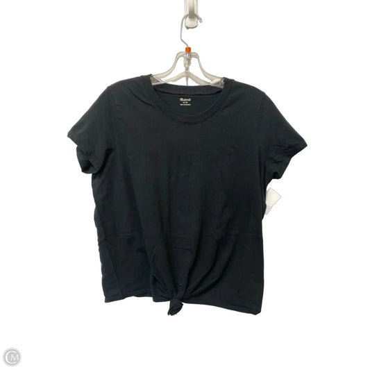 Top Short Sleeve Basic By Madewell In Black, Size: M