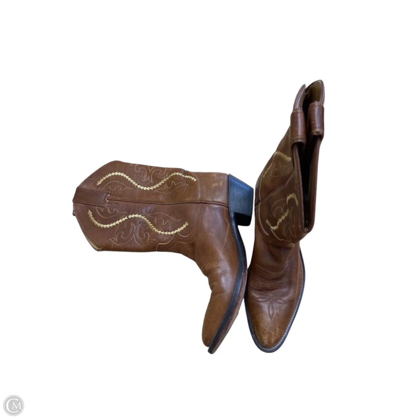 Boots Western By Justin In Brown, Size: 7.5