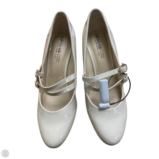 Shoes Heels Block By Life Stride In Cream, Size: 8