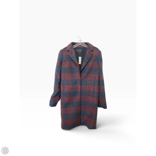 Coat Peacoat By Ann Taylor In Plaid Pattern, Size: Xs
