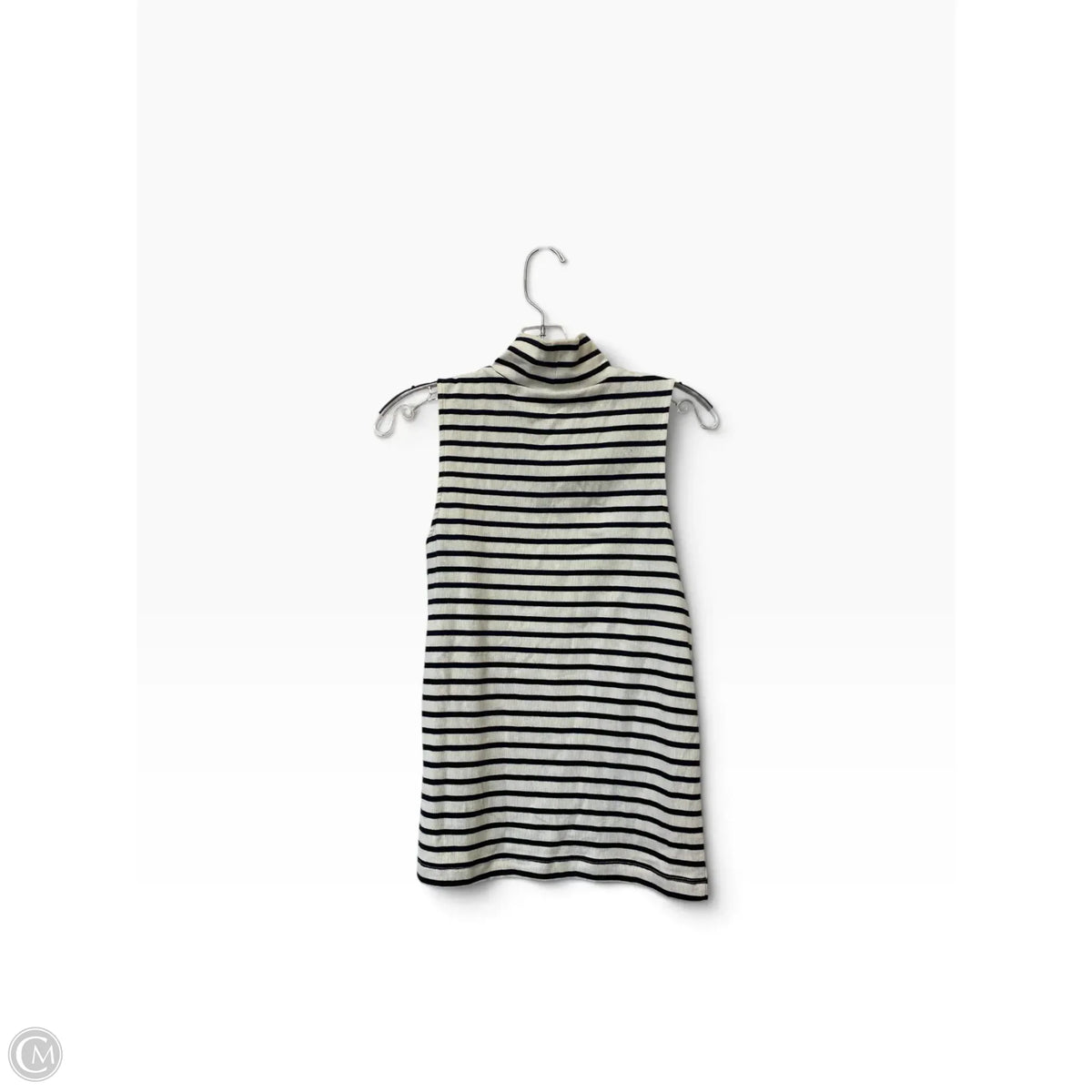 Top Sleeveless Basic By Loft In Striped Pattern, Size: L