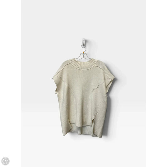 Sweater Short Sleeve By Maeve In Cream, Size: S