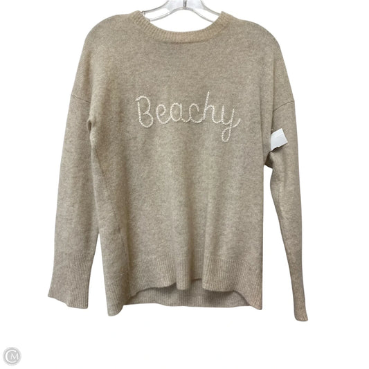 Sweater Cashmere By Vineyard Vines In Cream, Size: Xs