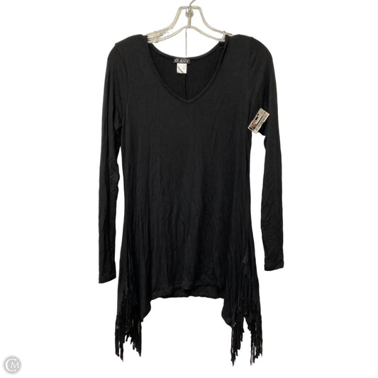 Top Long Sleeve By Venus In Black, Size: S