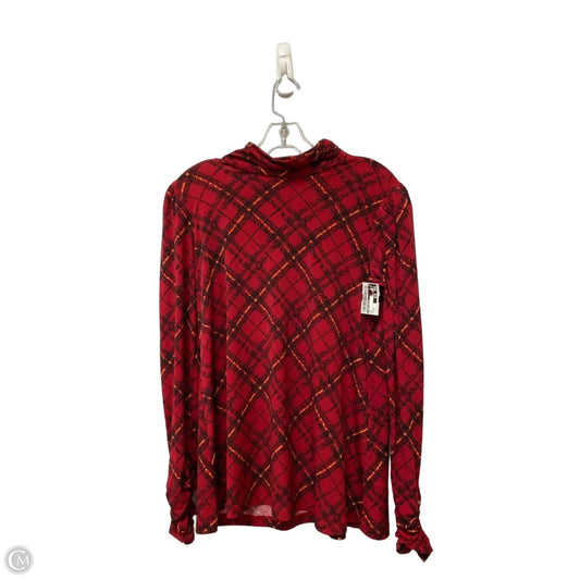 Top Long Sleeve By Susan Graver In Red, Size: Xs