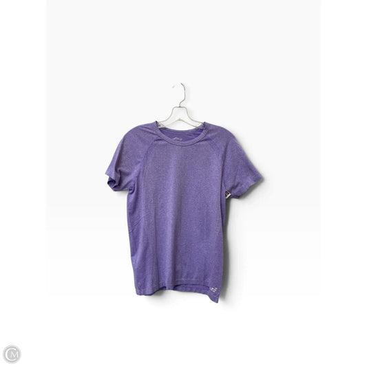 Athletic Top Short Sleeve By Bcg In Purple, Size: M