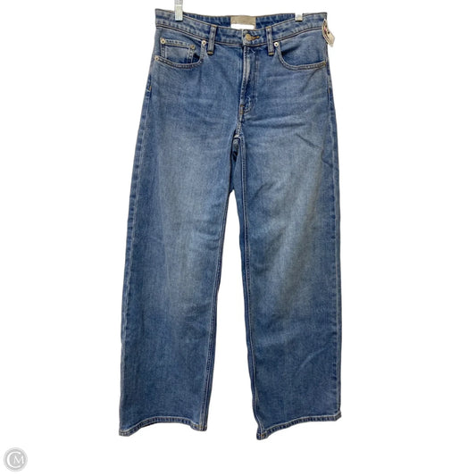 Jeans Wide Leg By Everlane In Blue Denim, Size: 4