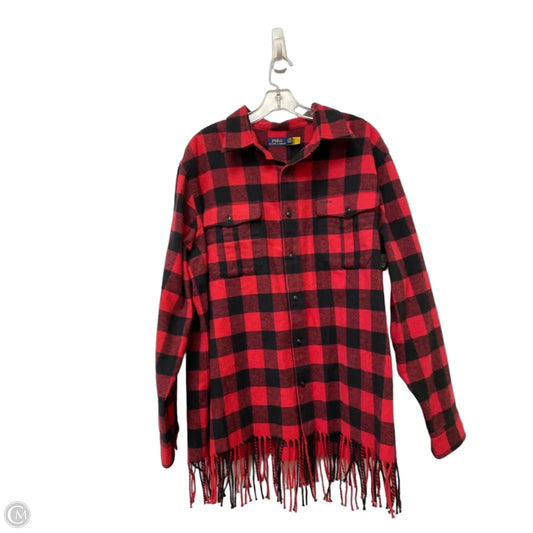 Top Long Sleeve By Polo Ralph Lauren In Plaid Pattern, Size: Xl