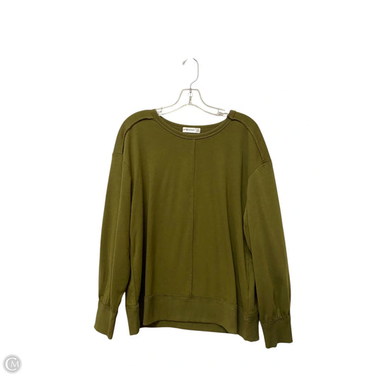 Top Long Sleeve By 89th And Madison In Green, Size: L