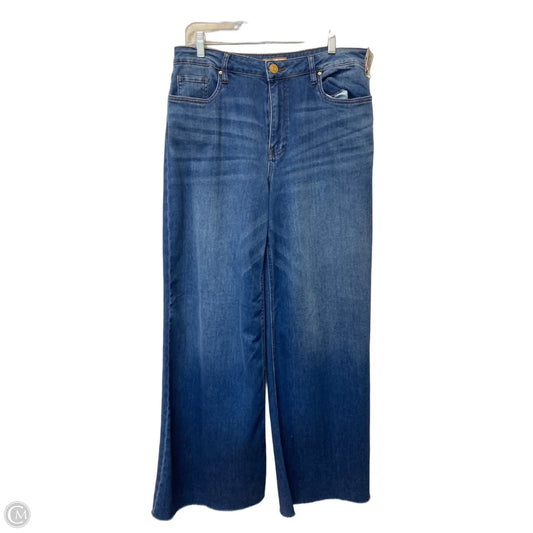 Jeans Wide Leg By Kut In Blue Denim, Size: 10
