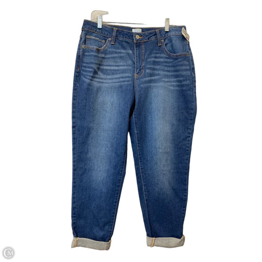 Jeans Boyfriend By Time And Tru In Blue Denim, Size: 12