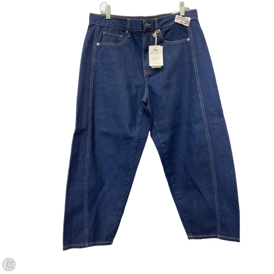 Jeans Wide Leg By Free Assembly In Blue Denim, Size: 10