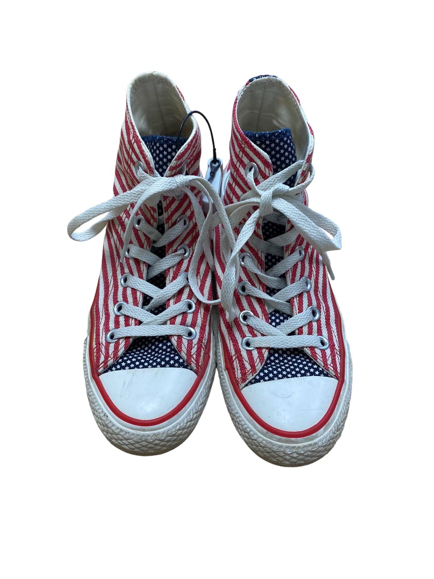 Blue & Red & White Shoes Sneakers Converse, Size 7