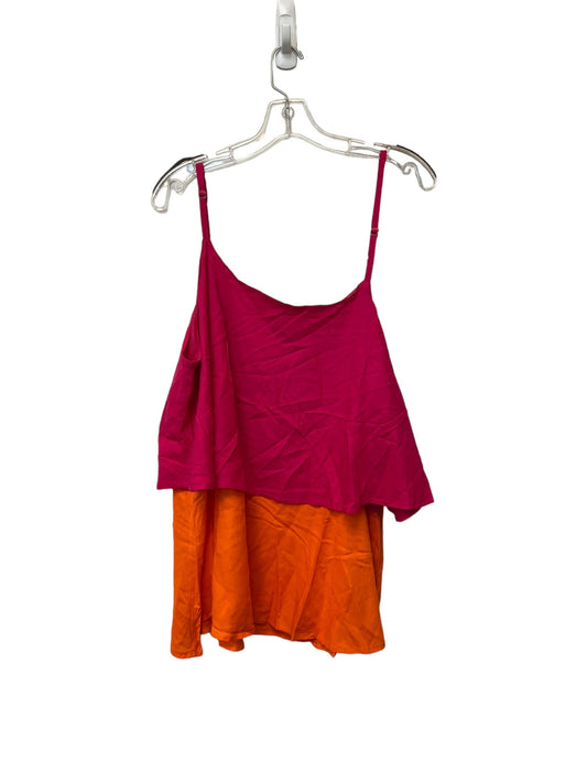 Orange & Pink Top Sleeveless Clothes Mentor, Size 3x