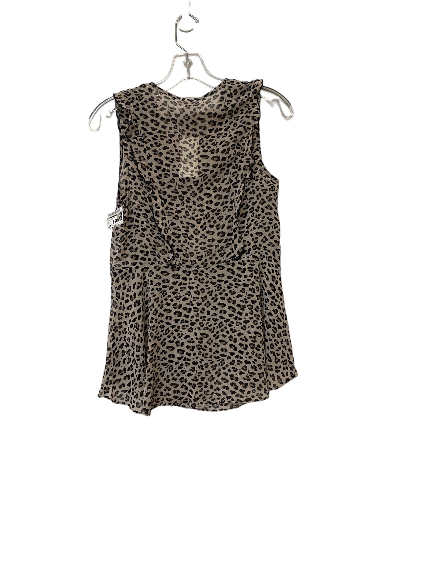 Animal Print Top Sleeveless Cabi, Size Xs