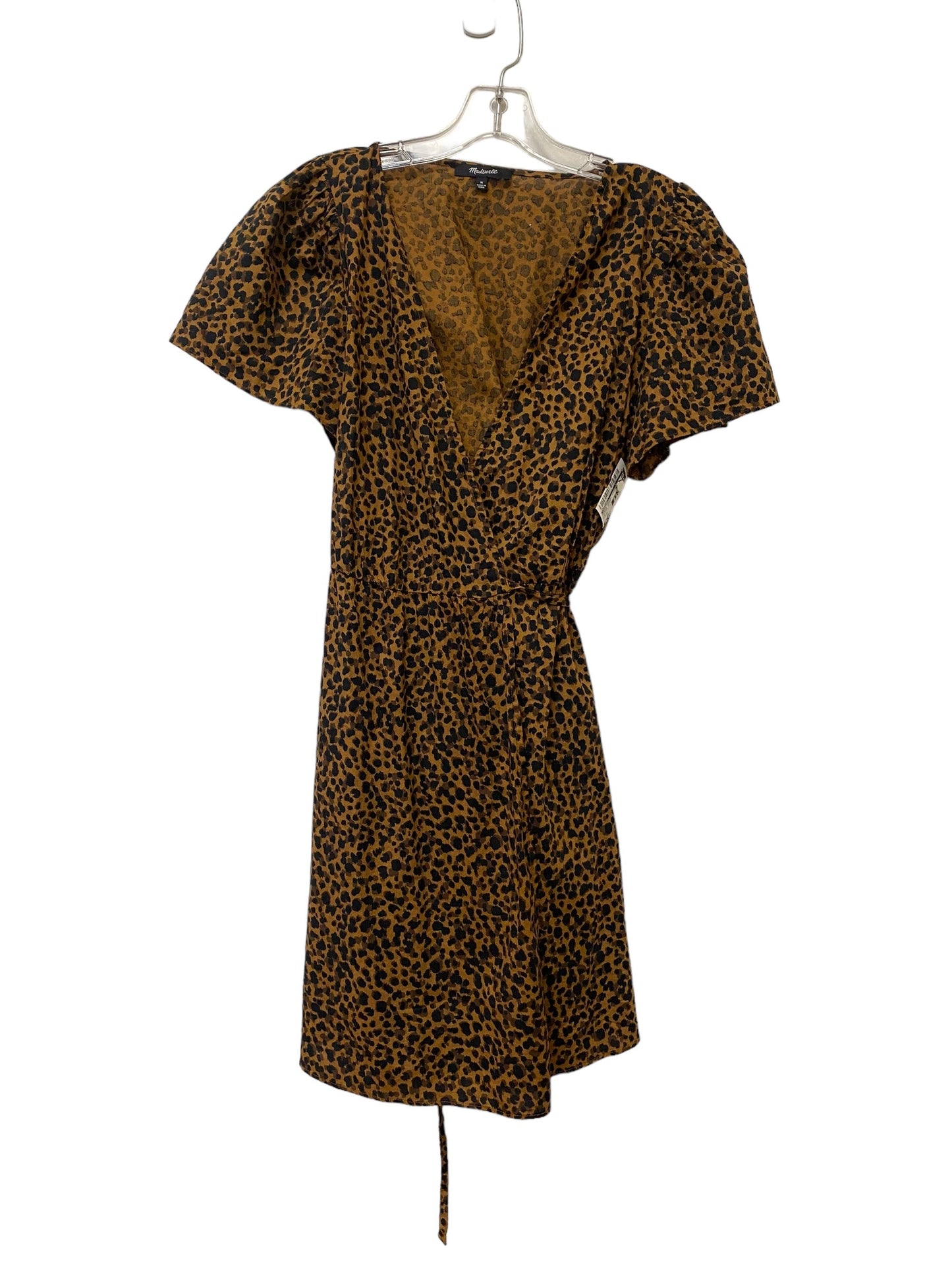 Animal Print Dress Casual Short Madewell, Size M