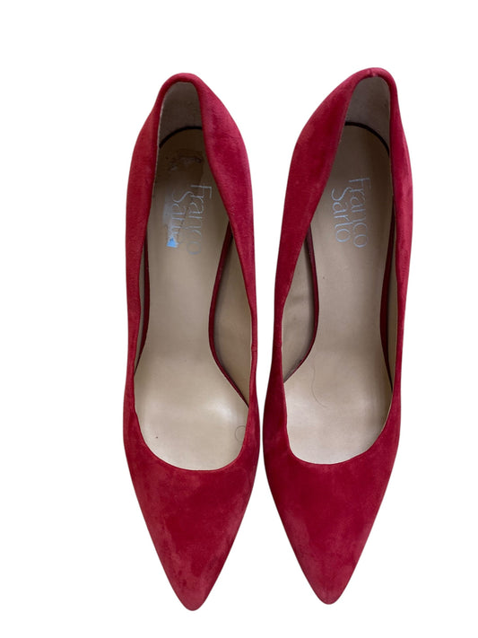 Shoes Heels Block By Franco Sarto In Red, Size: 11