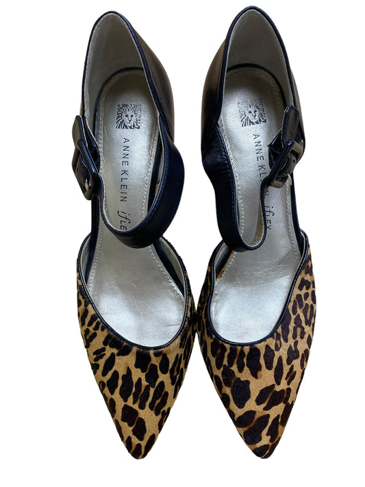 Animal Print Shoes Heels Stiletto Anne Klein, Size 8.5