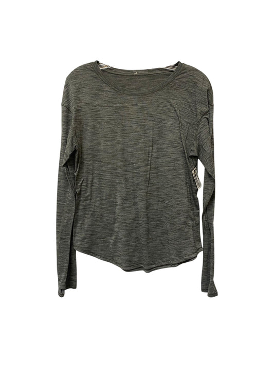 Athletic Top Long Sleeve Crewneck By Lululemon In Green, Size: S