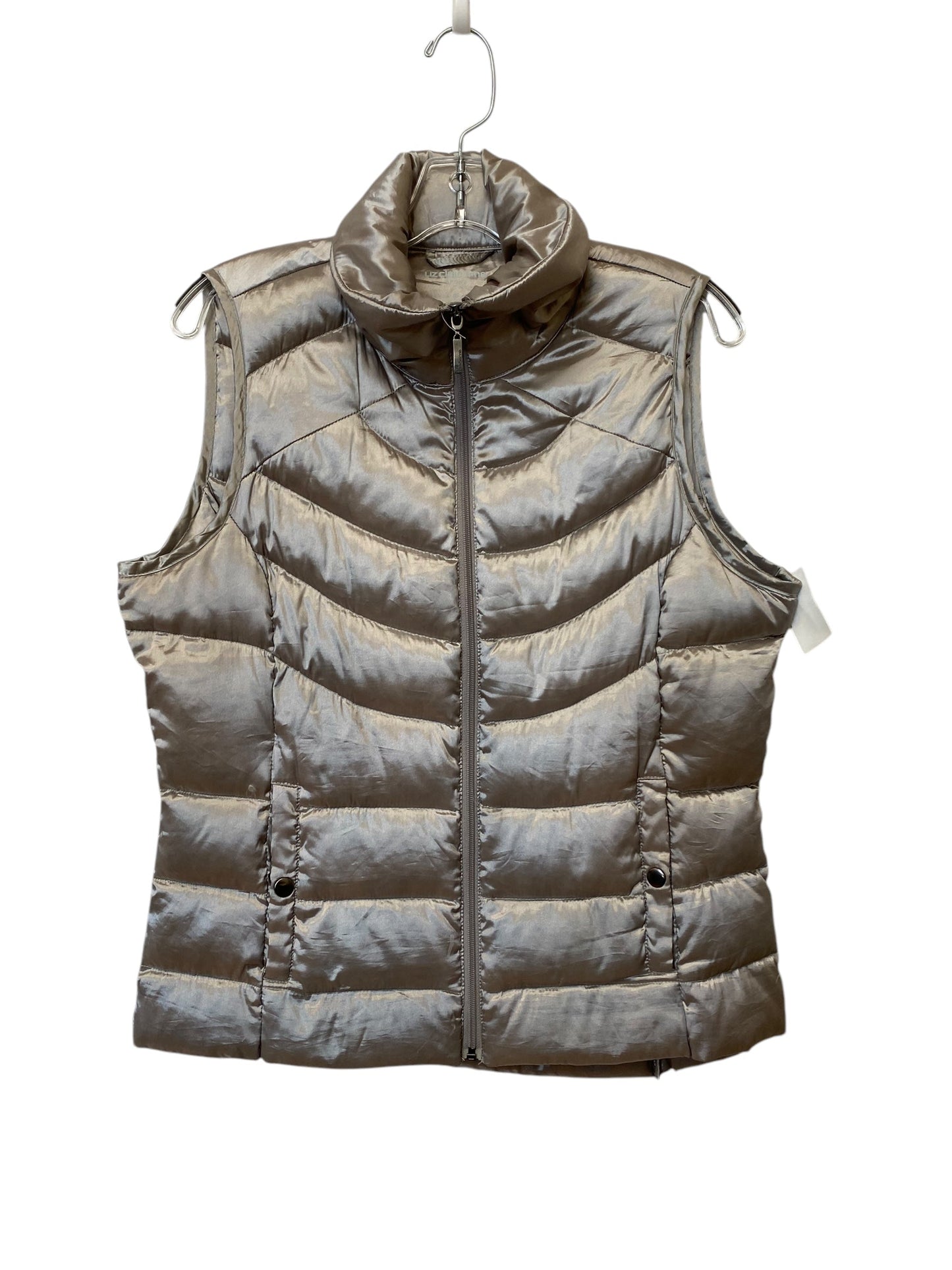 Vest Puffer & Quilted By Liz Claiborne In Grey, Size: M