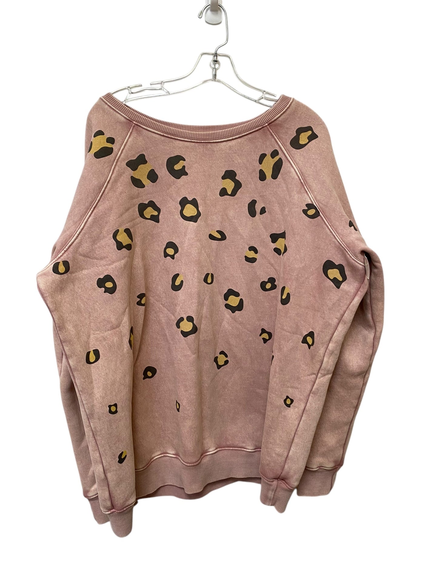 Sweatshirt Crewneck By Easel In Pink, Size: L