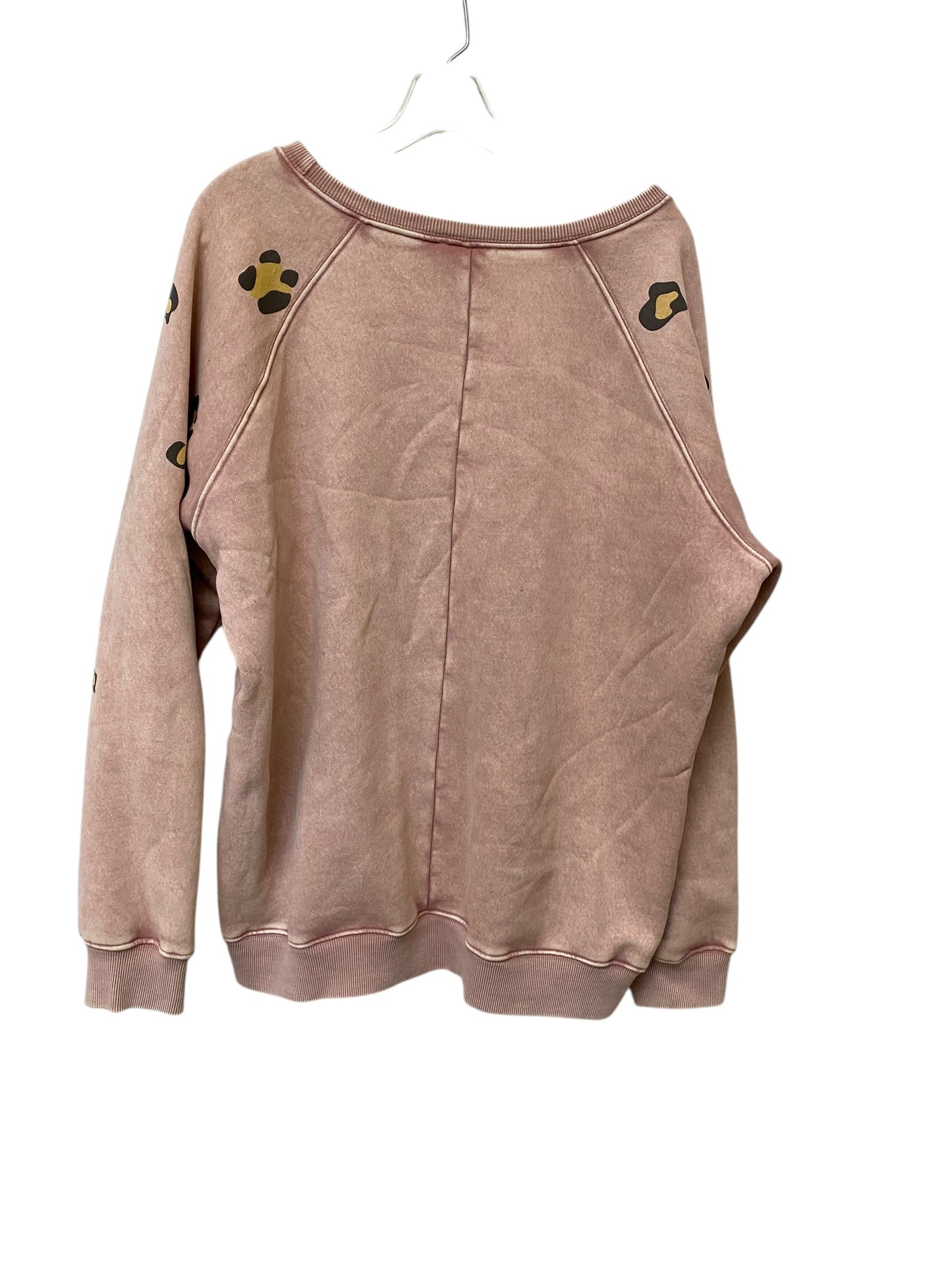 Sweatshirt Crewneck By Easel In Pink, Size: L