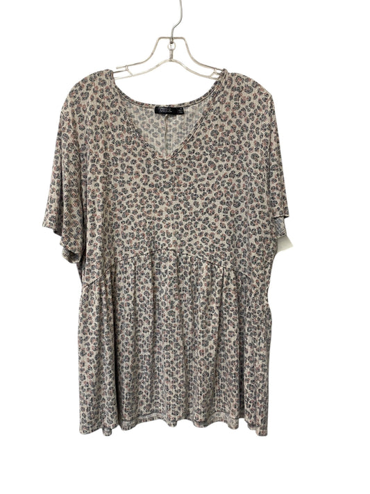 Top Short Sleeve By Clothes Mentor In Multi-colored, Size: 3x