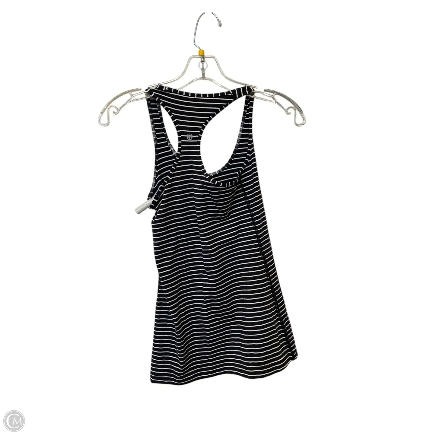 Athletic Tank Top By Lululemon In Black & White, Size: S