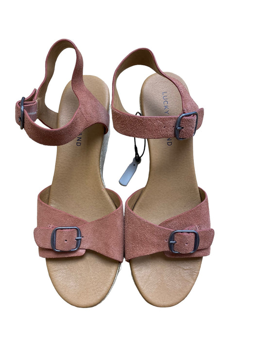 Sandals Heels Wedge By Lucky Brand  Size: 10