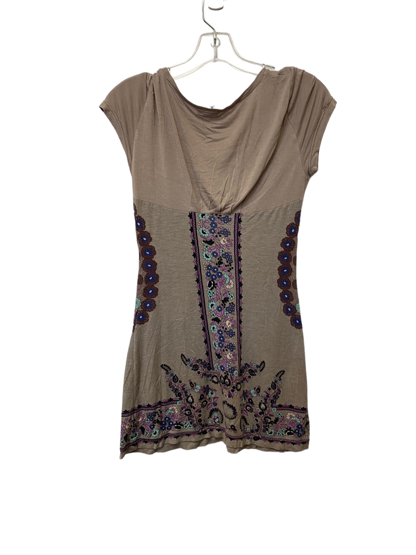 Taupe Top Short Sleeve Free People, Size M