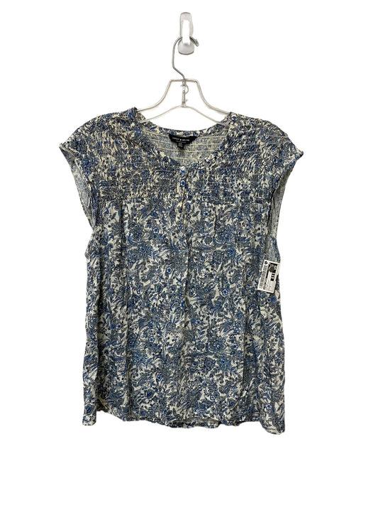 Floral Print Top Short Sleeve Lucky Brand, Size S