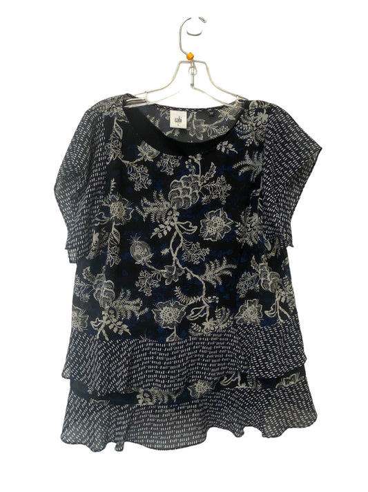 Navy Top Short Sleeve Cabi, Size L