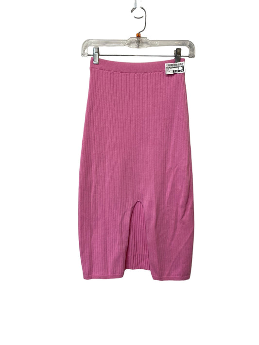 Pink Skirt Maxi Free People, Size Xs