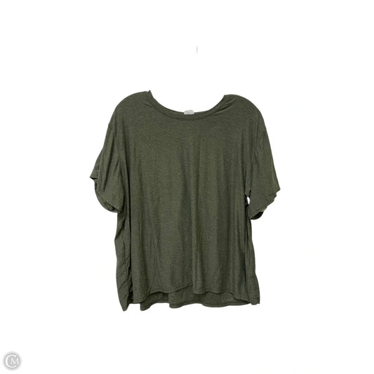 Athletic Top Short Sleeve By Athletic Works In Green, Size: Xxl