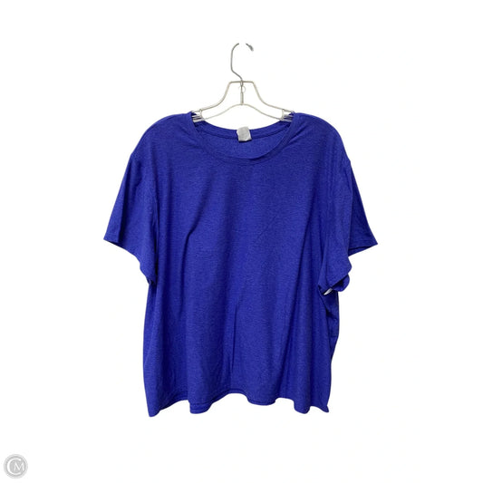 Athletic Top Short Sleeve By Athletic Works In Purple, Size: 3x