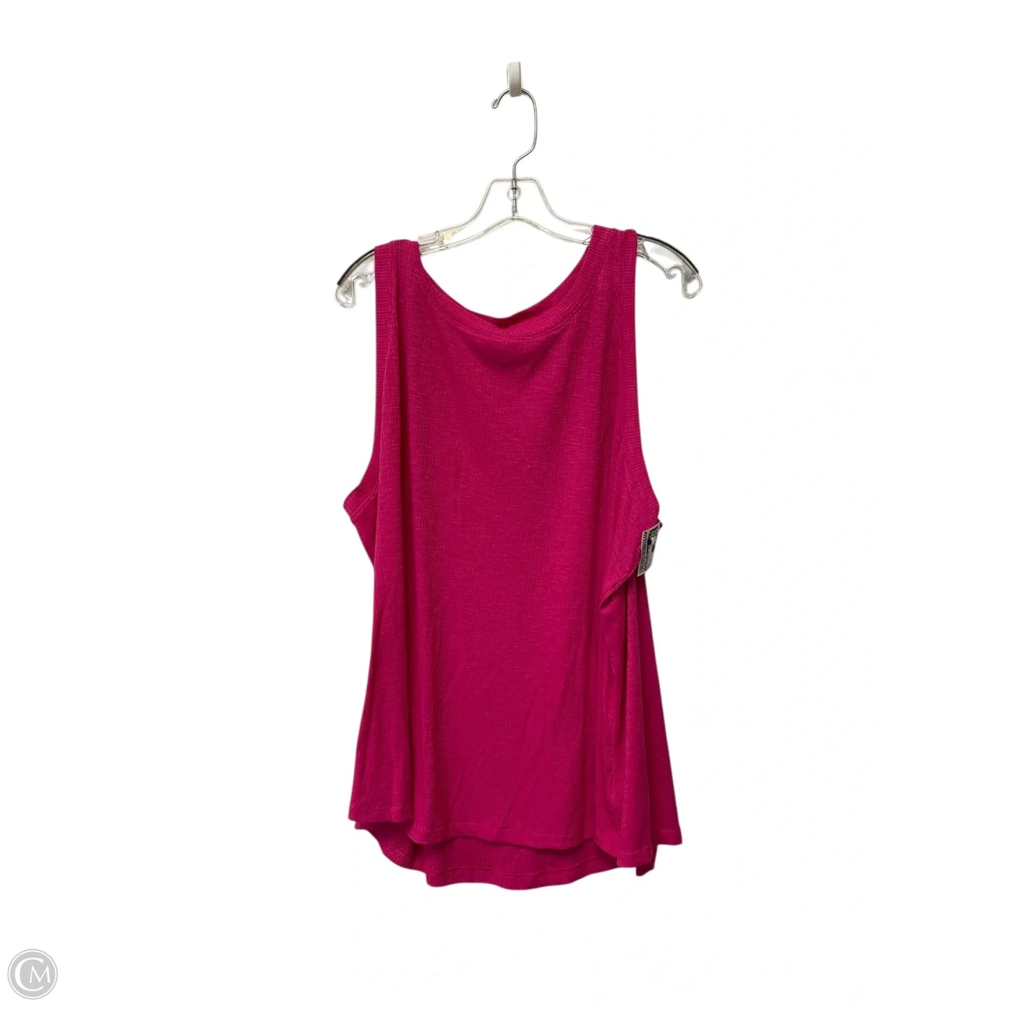 Top Sleeveless Basic By Time And Tru In Pink, Size: 3x