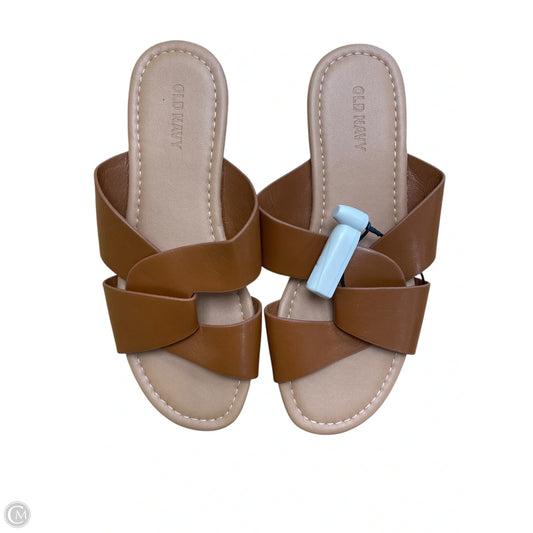 Sandals Flats By Old Navy In Brown, Size: 6