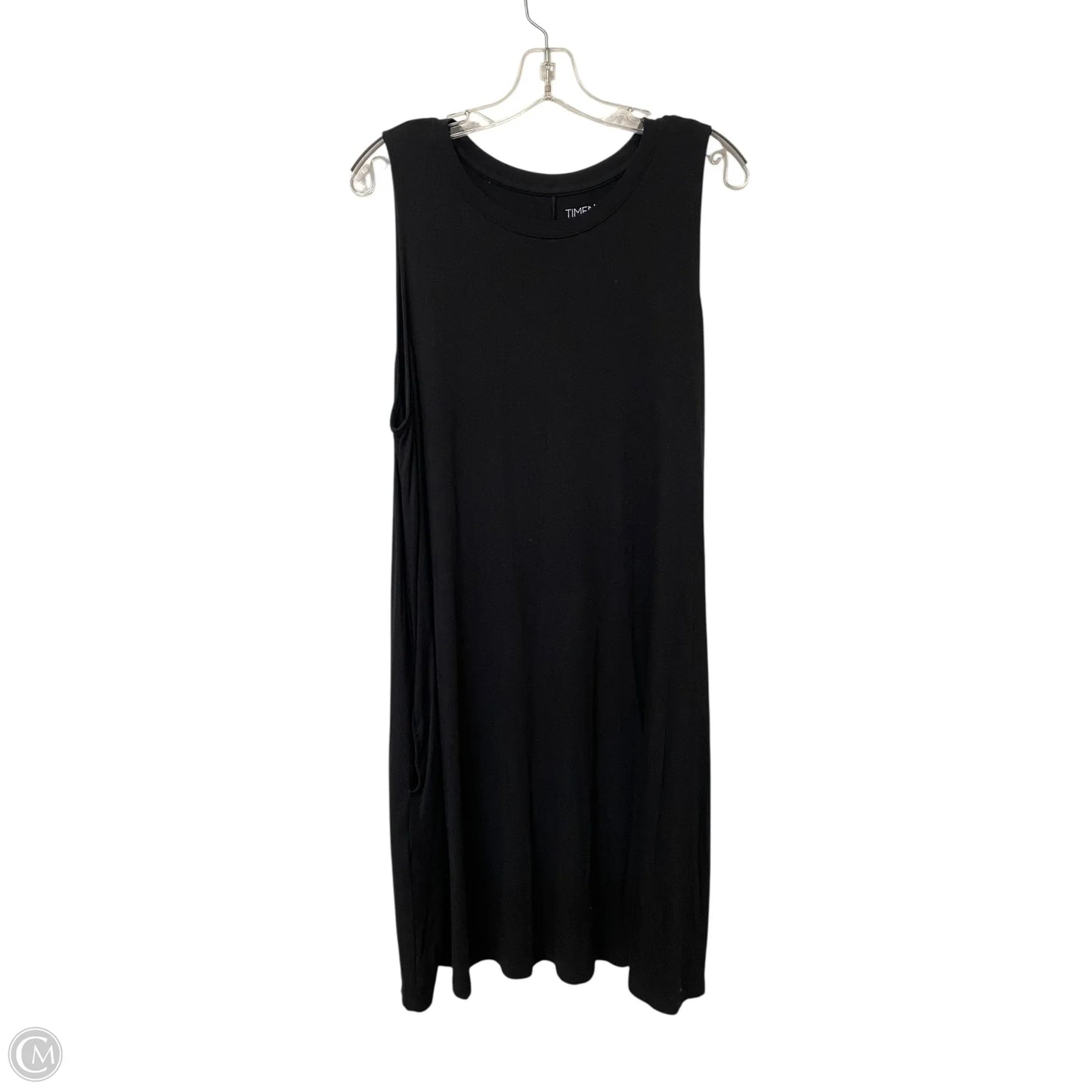 Dress Casual Midi By Time And Tru In Black, Size: 2x