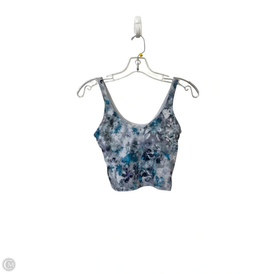 Athletic Bra By Lululemon In Blue & Grey, Size: 4