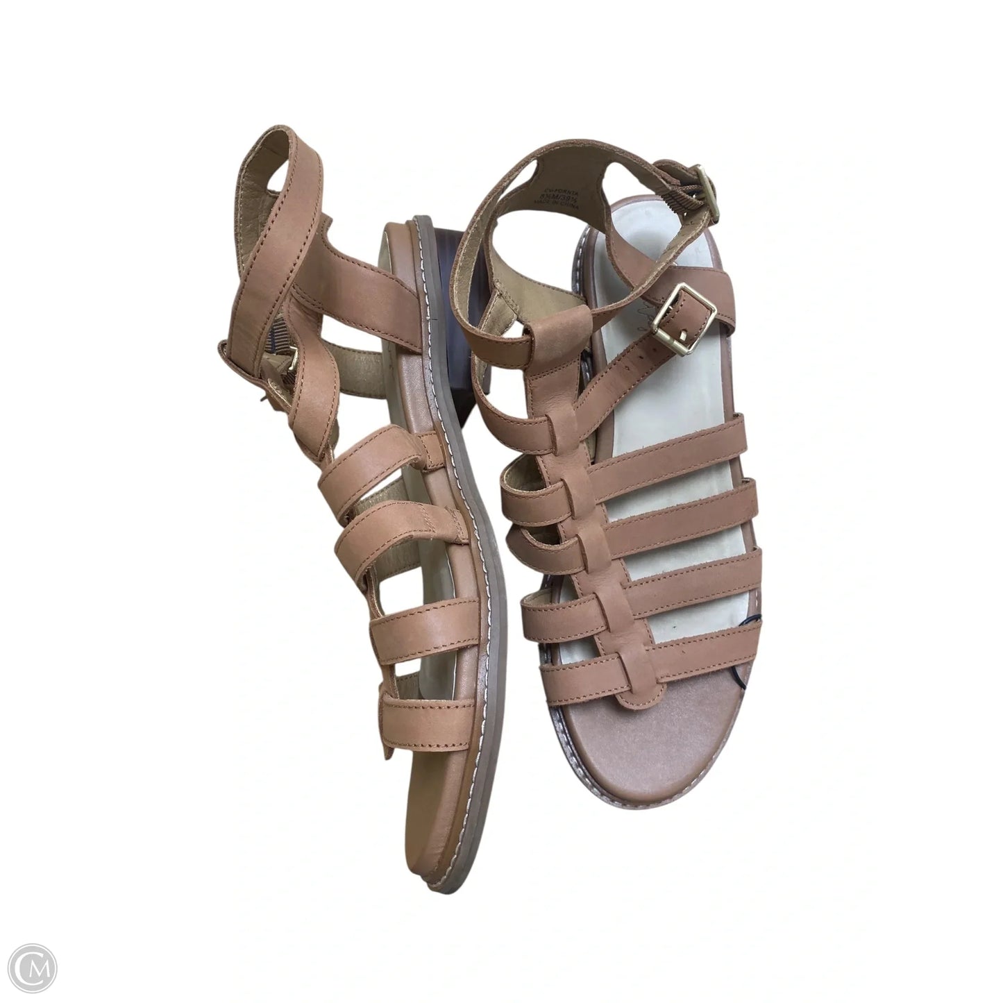 Sandals Flats By Crown Vintage In Brown, Size: 8.5