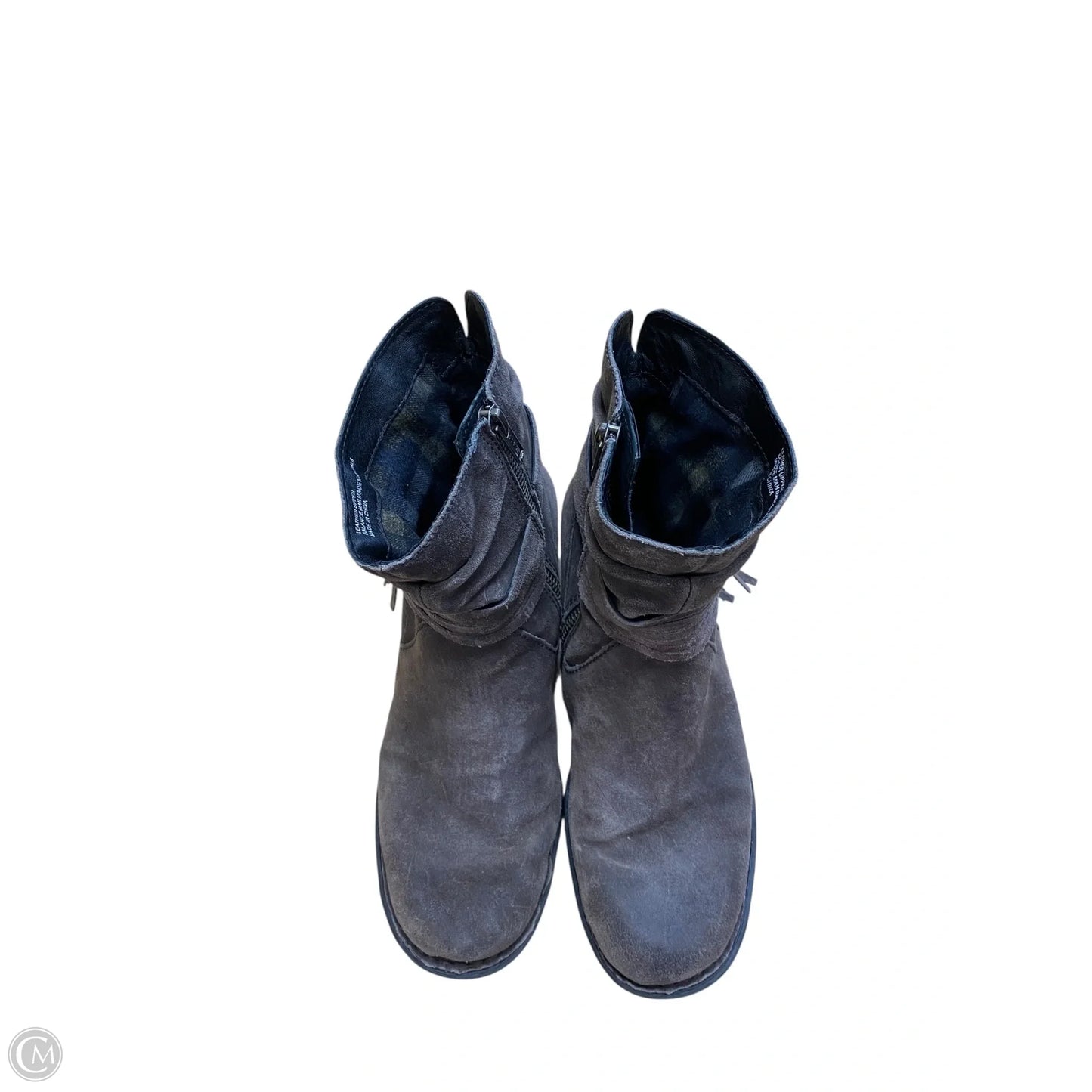 Boots Ankle Heels By Born In Grey, Size: 8