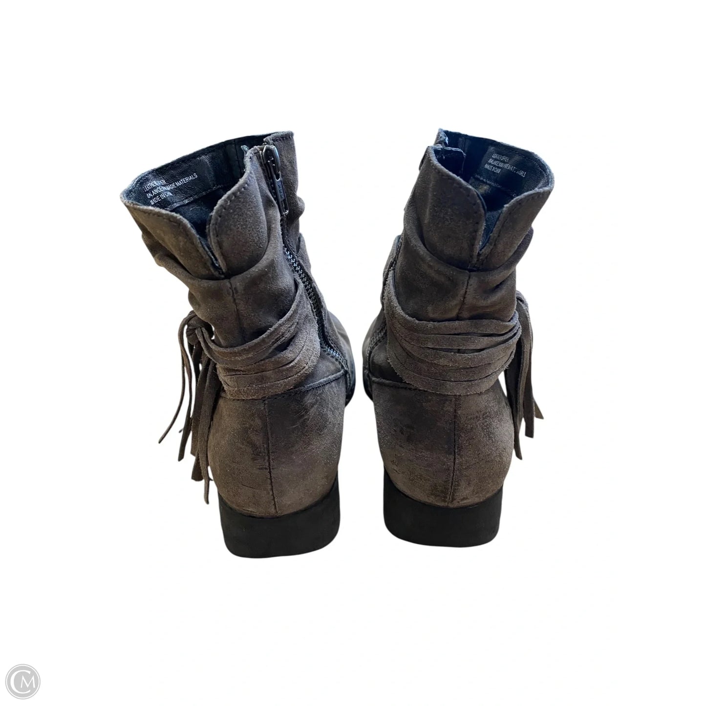 Boots Ankle Heels By Born In Grey, Size: 8