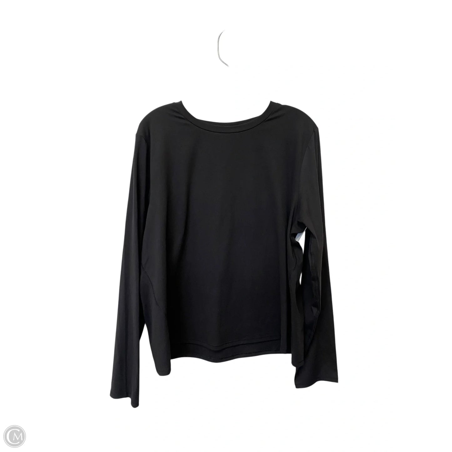 Athletic Top Long Sleeve Crewneck By Tek Gear In Black, Size: Xxl