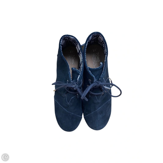 Shoes Heels Wedge By Toms In Black, Size: 8