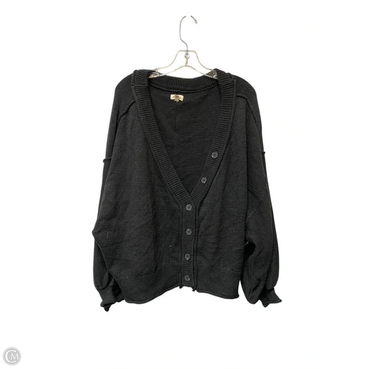 Sweater Cardigan By Pol In Grey, Size: L